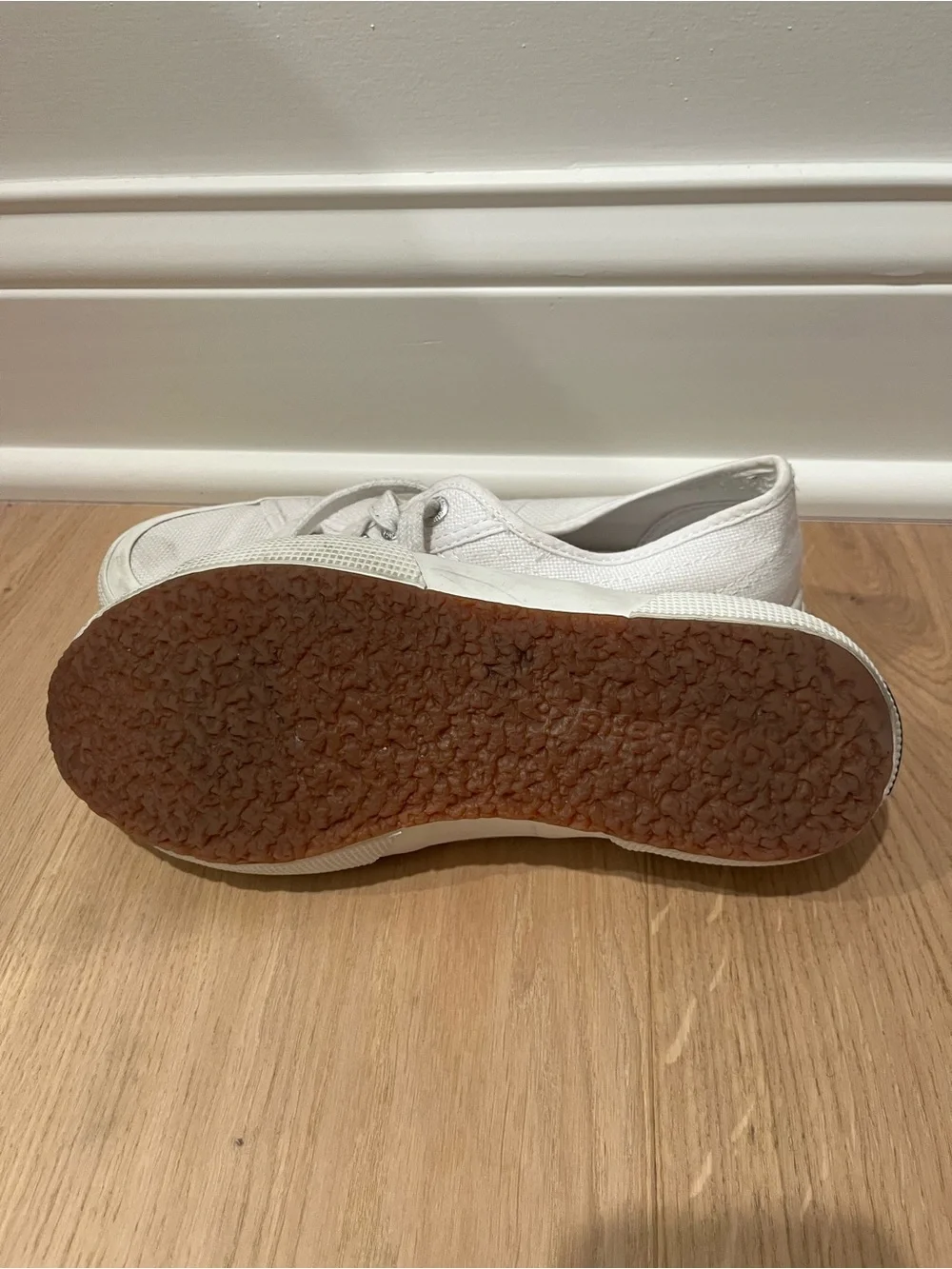 Superga White Low-Top Canvas Sneakers